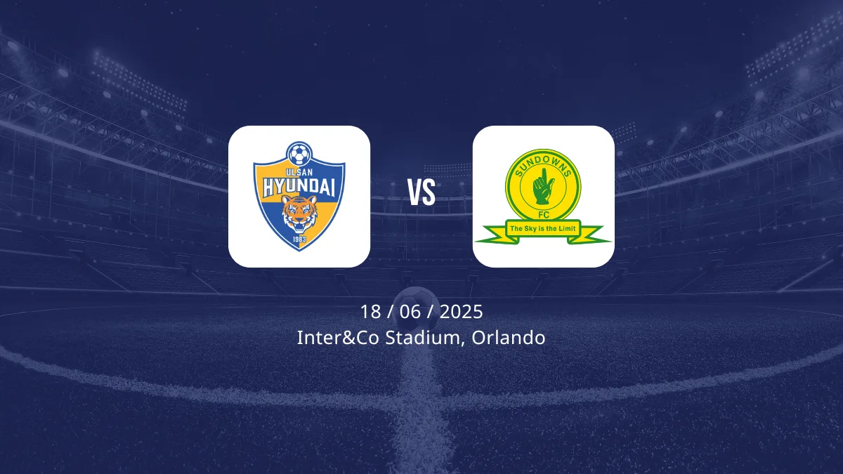 pronóstico, cuotas y apuestas del ulsan hyundai vs mamelodi sundowns del mundial de clubes
