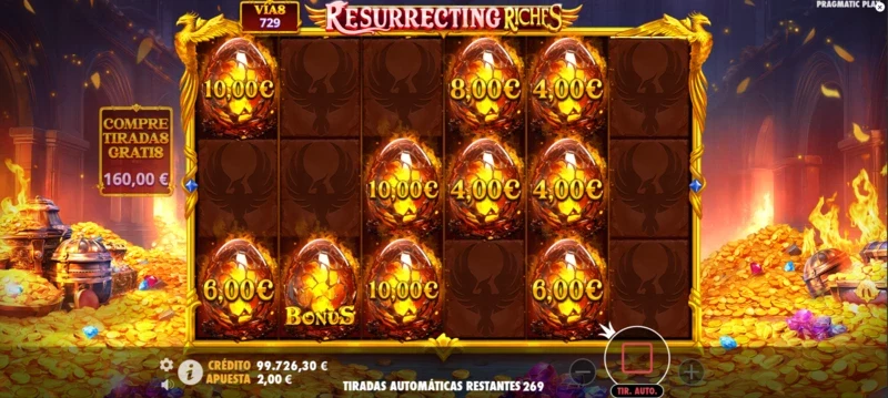 Resurrecting Riches slot demo tendremos una función de un sólo respin para aumentar el premio.