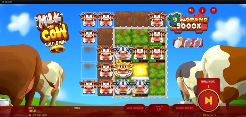 Tragaperras Milk the Cow gratis en nuestra página de slots gratuitas online de CasasDeApuestas.com