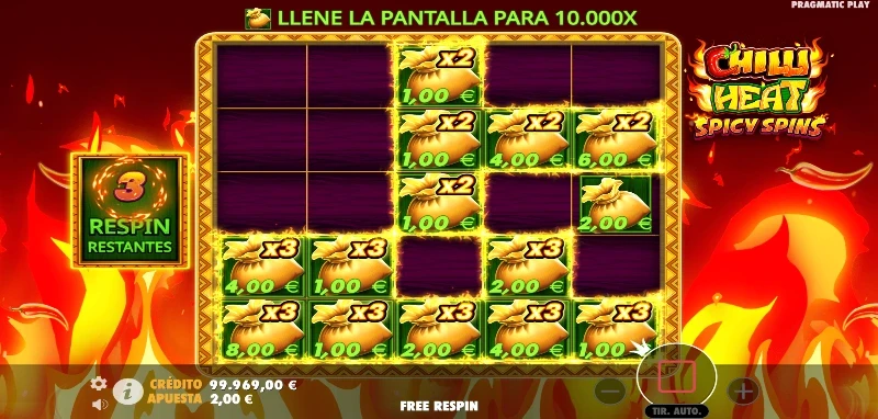 Los multiplicadores funcionan por grupos hasta un multiplicador máximo de x800.