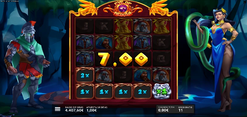 Jugar Eye of Medusa gratis es posible con la demo gratuita que tienes en esta reseña de la slot.