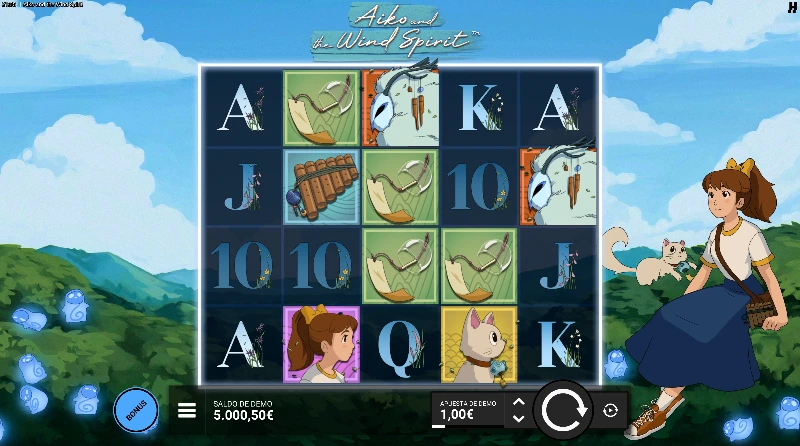 Con un estilo totalmente inspirado en el arte de Miyazaki tenemos una de las slots que Hacksaw ha diseñado para los amantes de la cultura cinematográfica de animación nipona.