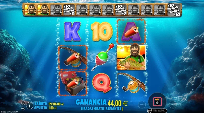 La función dinamita puede aparecer en la fase de bonus con giros gratis.