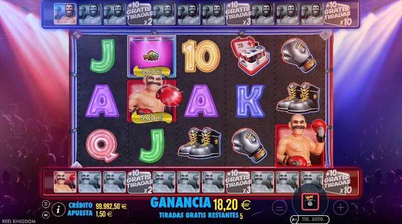 En el bonus estándar necesitaremos 4 comodines de un color para lograr 10 giros extra.