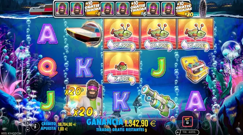 El modificador de bonus 3 pescadores es una de las mayores ventajas al requerir un wild menos para avanzar en su bonus progresivo.