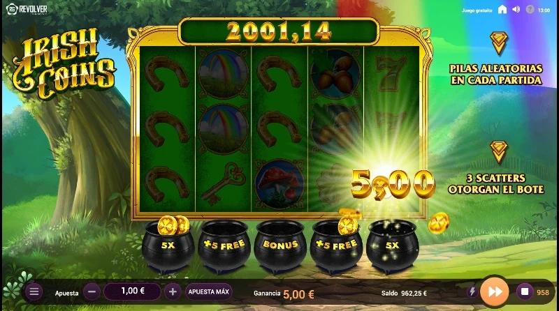 En las apuesta altas, la función especial de pago x5 tu apuesta puede ser increíblemente rentable.