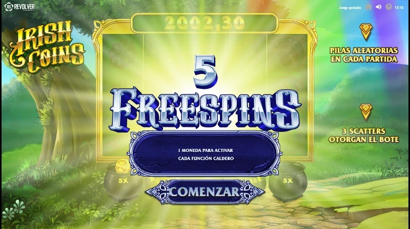 Las tiradas gratis se logran mediante la acumulación de monedas y pueden ser entre 5 y 10 según la fase del juego.