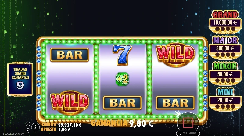 La esmeralda es uno de los modificadores clave si queremos que las tiradas gratis se prolonguen el máximo posible.