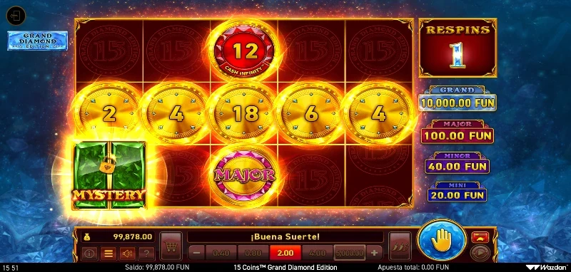 El juego base tiene ahora la función de Cash Out que acumula diferentes premios y nos permite obtener hasta un 300% de su valor.