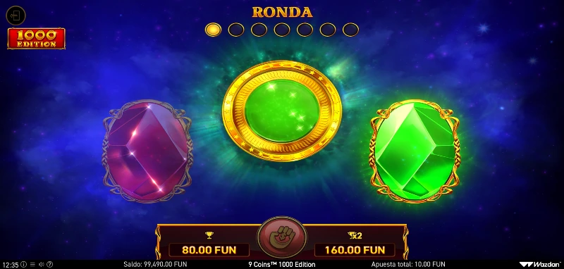 Podremos jugar al doble o nada con cada premio que consigamos hasta un máximo de 7 rondas seguidas sin importar el total de la apuesta.