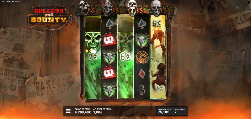 Los símbolos VS ofrecen un duelo entre Kate y un forajido donde ambos personajes tendrán asociados multiplicadores entre x2 y x100. El vencedor será quien aplique su valor a las líneas de juego con premio.