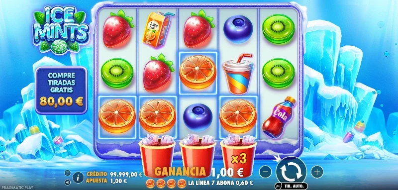 El estilo gráfico es goloso y muy colorido con multitud de símbolos de frutas, un clásico en las tragaperras originales.