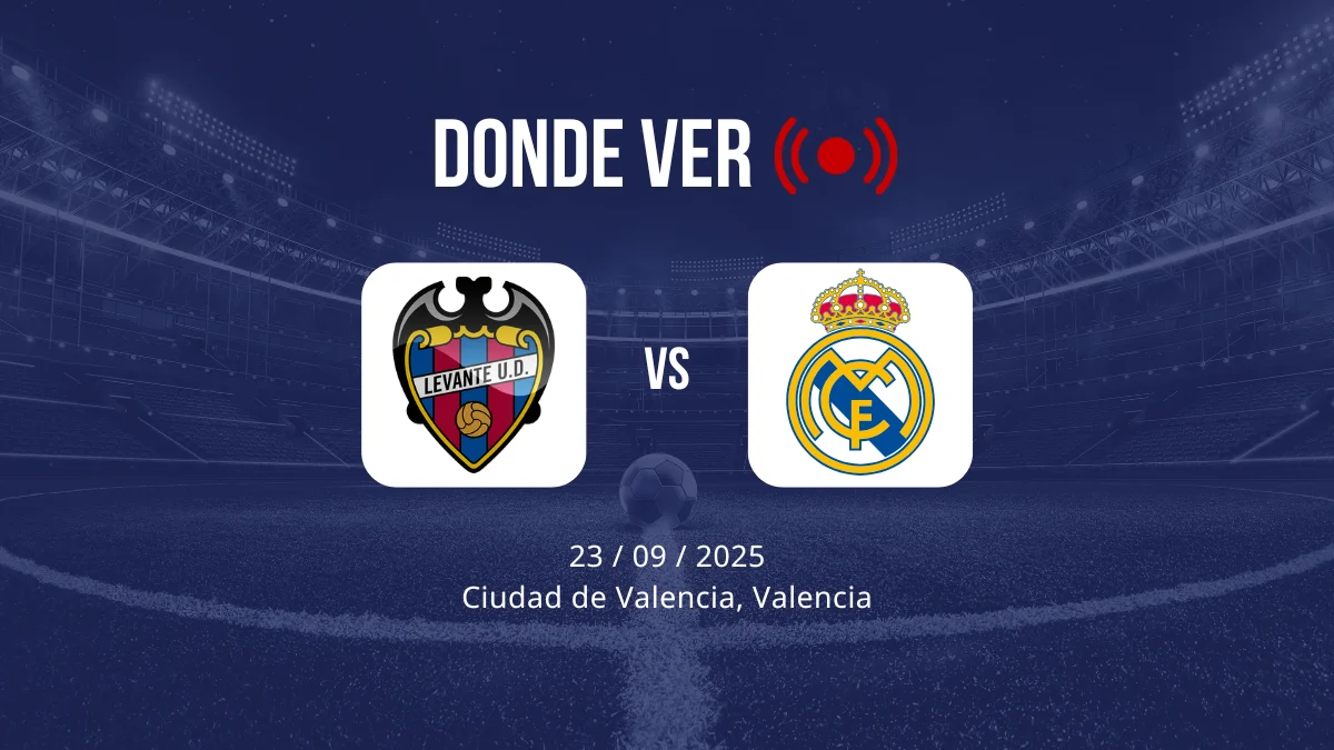 Levante vs Real Madrid: Alineaciones, horario y dónde ver