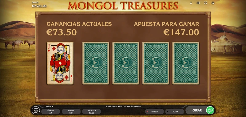 La función gamble o juego de riesgo, es una oportunidad para doblar nuestro premio a costa de aceptar un riesgo de perderlo entero.