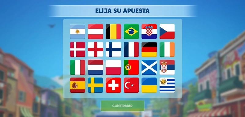 Elige tu país con el que representar tus goles e inspírate durante cada uno de tus chutes.