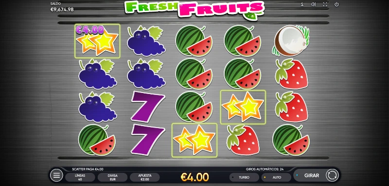 el pago por Scatter es un sistema de pago que no se rige por líneas tradicionales, si no por el número de símbolos en el tablero.