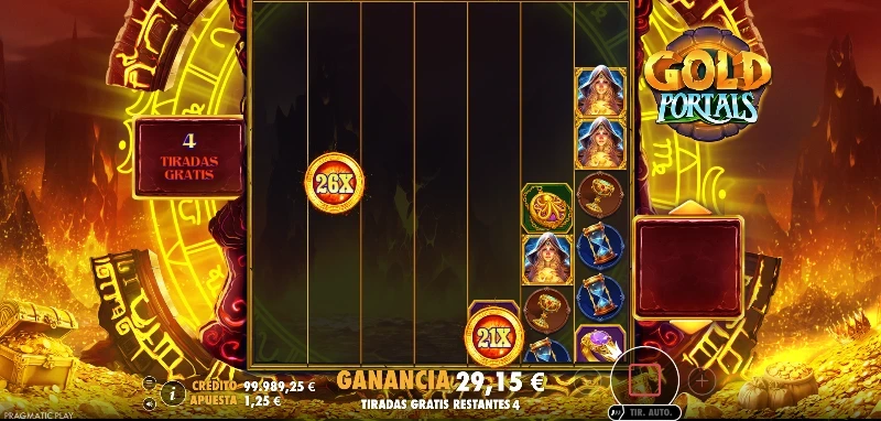 Los portales no desaparecen en el efecto tumble durante nuestra fase de bonus.