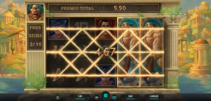 Otro aspecto típico de las tragamonedas 'Book of...' es que el bonus funciona con una mecánica de símbolo expansible que además paga durante la fase por dispersión.