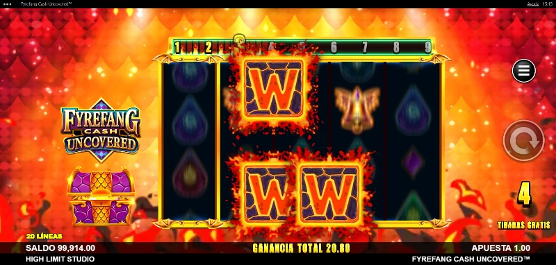 La función bonus con giros gratis se activa cuando logramos 3 o más Scatters, logrando 8 tiradas sin coste.