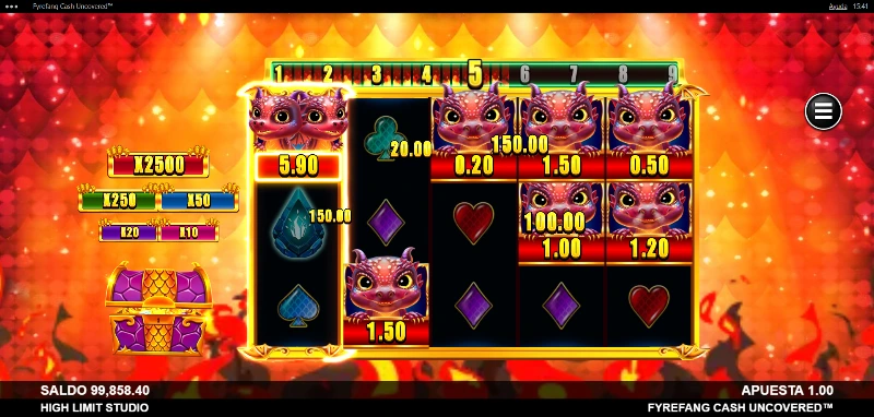 El sistema de Niveles de Suerte se amplía con los Scatters que aparecen entre tiradas, donde iremos logrando hasta 9 Wilds dinámicos para jugar con ellos durantes los free spins.