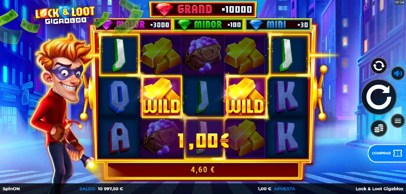 El estilo de Lock & Loot Gigablox es caricaturesco, digital y con saturados tonos para crear un escenario divertido y desenfadado.