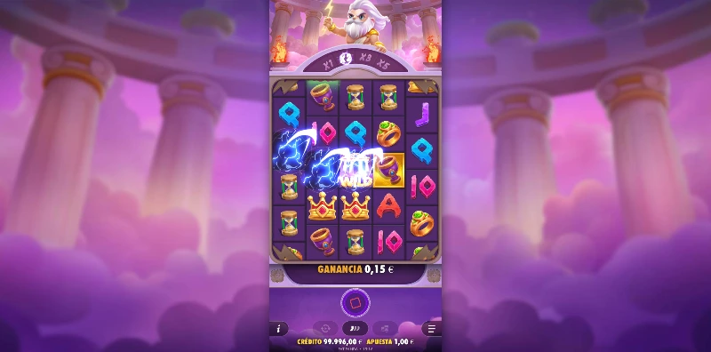 Los símbolos dorados se transforman en un Wild si forman parte de una combinación ganadora. Estos solo aparecerán en los rodillos 2, 3 y 4.