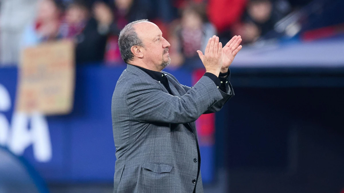 Rafa Benítez en su última experiencia con el Celta.