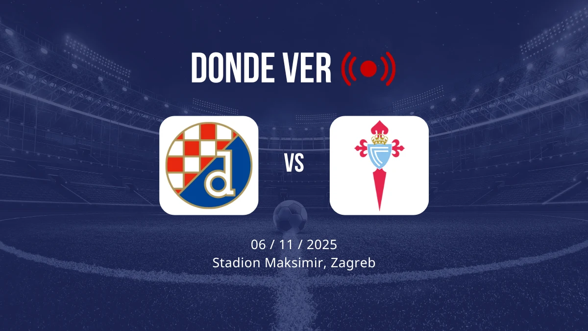 Dinamo Zagreb vs Celta dónde ver el partido en vivo, fecha, horario y TV
