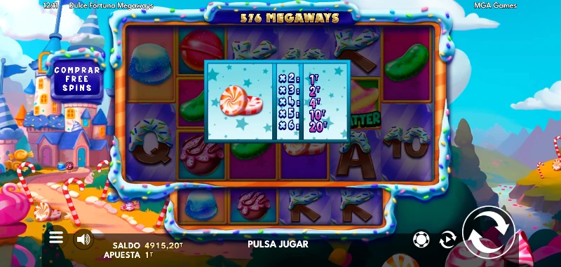 En un tablero 6x7 con una fila extra asimétrica respecto al tablero principal, buscaremos conseguir el top win x5.000.