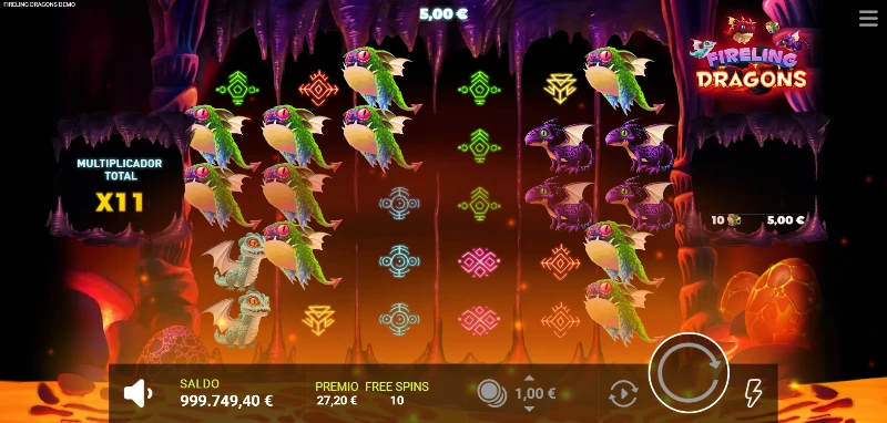 El pago por dispersión es un sistema de recompensas que tiene en cuenta el número de símbolos en cualquier posición del grid.