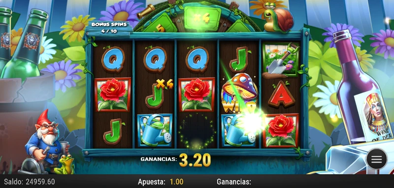 El juego tiene 4 jackpots que pueden otorgarse de forma aleatoria en las tiradas normales.