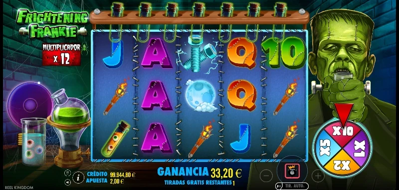 Cuando conseguimos 7 tubos de ensayo, el multiplicador se acumula al multiplicador x2 que tenemos durante el bonus.