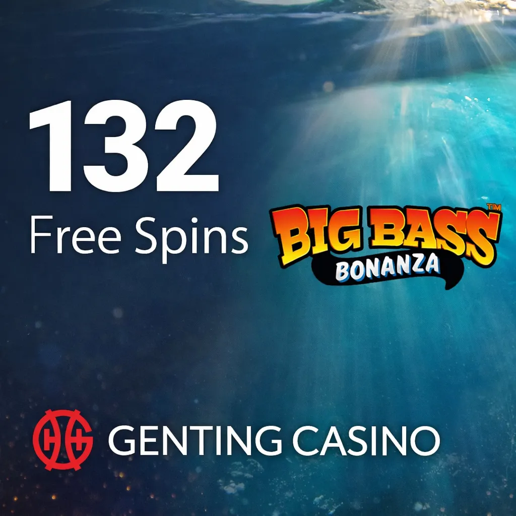 132 tiradas gratis en Big Bass Bonanza con tu primer depósito
