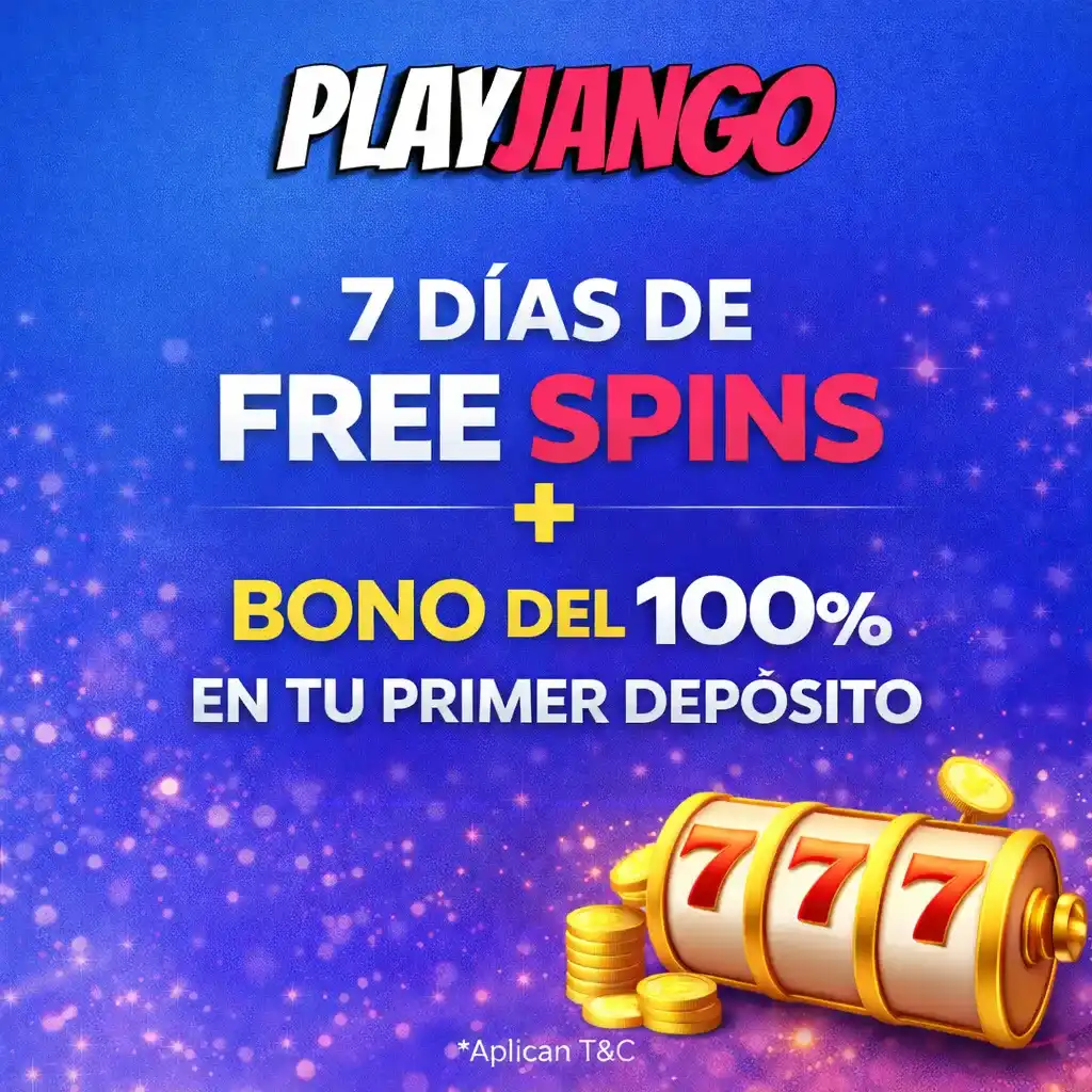 Bono 100% hasta 100€ + 7 días de giros gratis con tu primer depósito