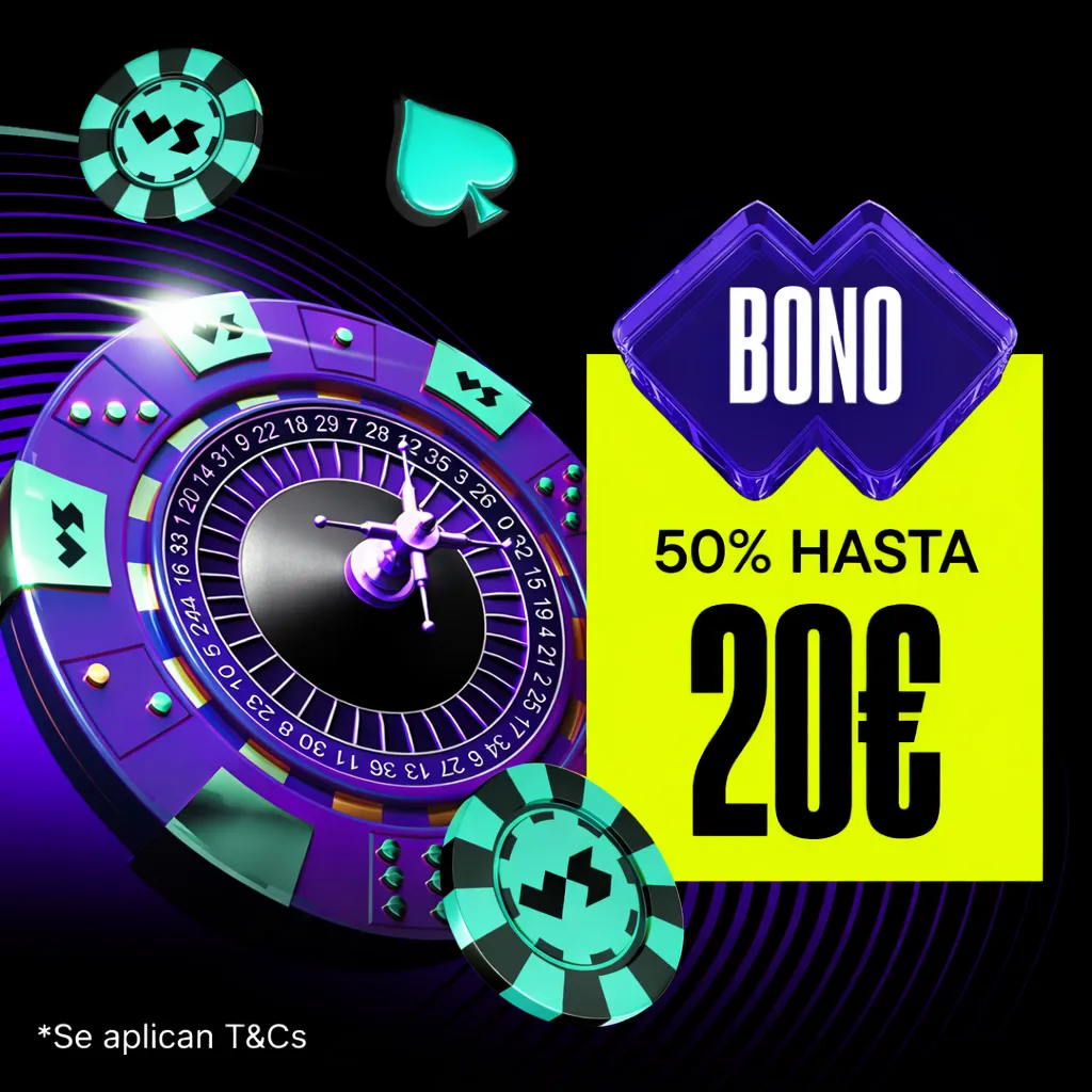 Bono de recarga lunes VERSUS: 50% extra hasta 20€