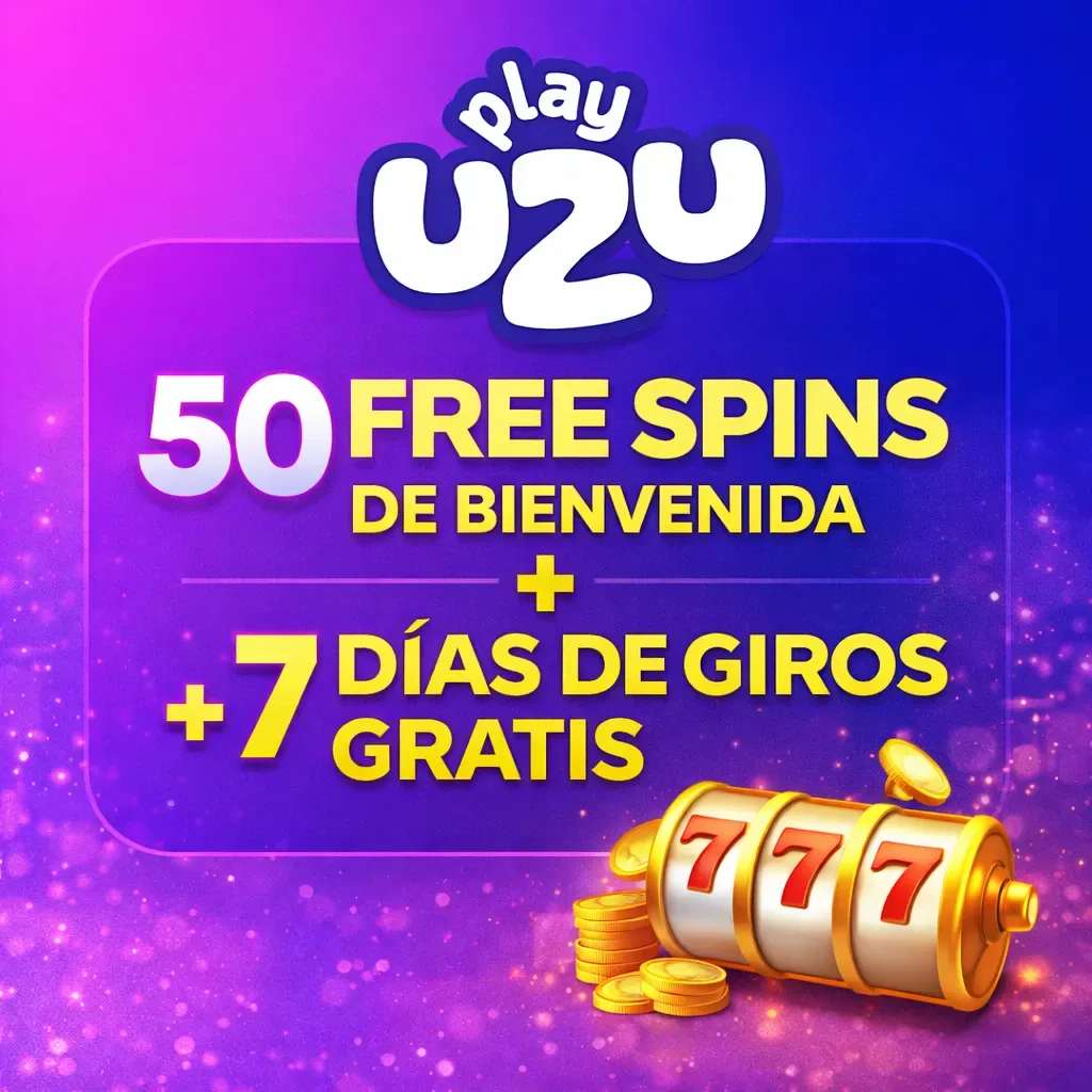 50 tiradas gratis + 7 días de giros con tu primer depósito en UZU