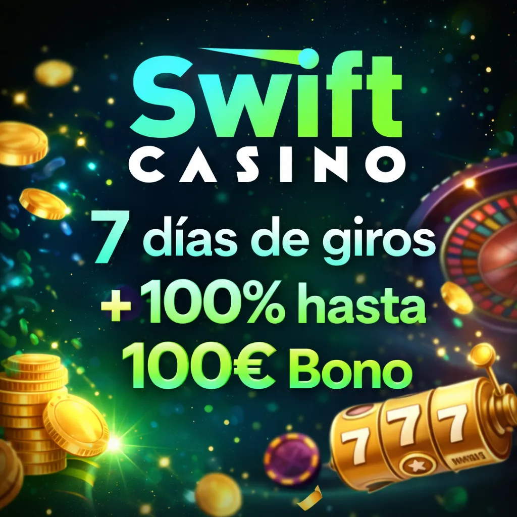 Bono 100% hasta 100€ + 7 días de giros gratis con tu 1er depósito