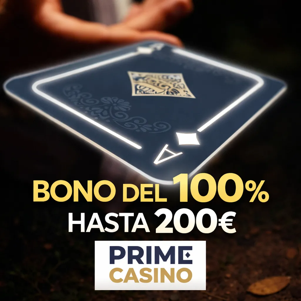 Bono de bienvenida del 100% hasta 200€ en Prime Casino