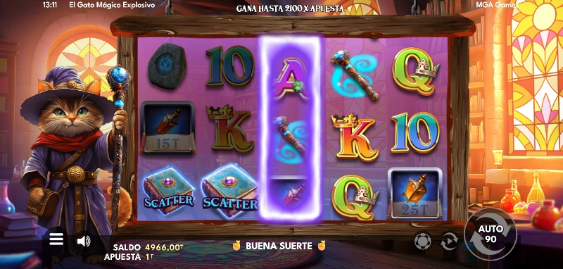 En el juego base el único símbolo especial será el Scatter para poder entrar al bonus.