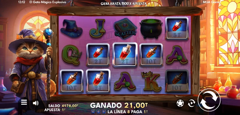 El multiplicador base solo afecta a los premios directos que se recogen durante el bonus.