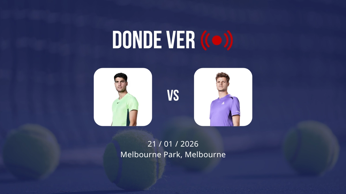 Carlos Alcaraz vs Yannick Hanfmann hoy en el Open de Australia: horario, canal de TV y cómo ver en directo