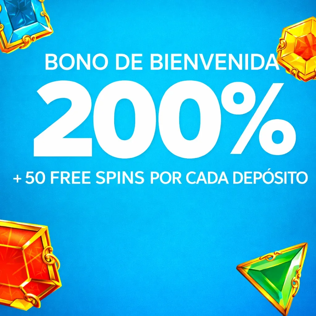 Bono de bienvenida Casino y Slots del 200% + hasta 150 Free Spins