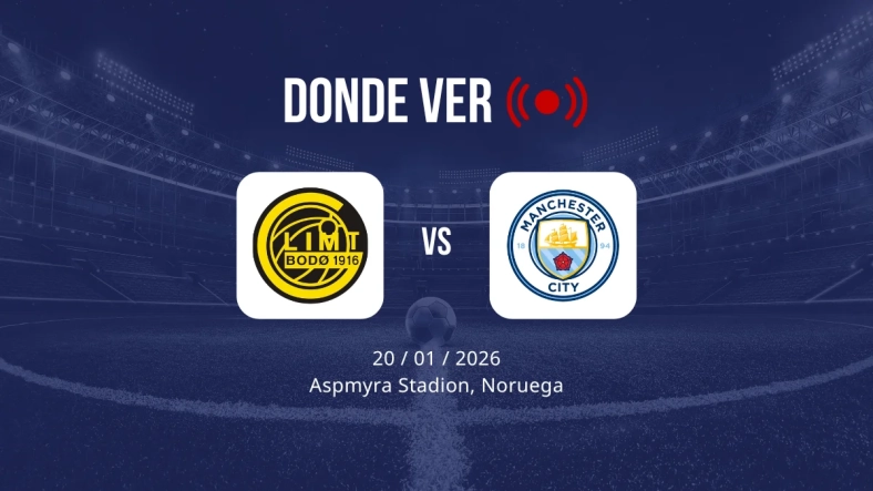 Bodø/Glimt vs Manchester City: Alineaciones, horario y dónde ver