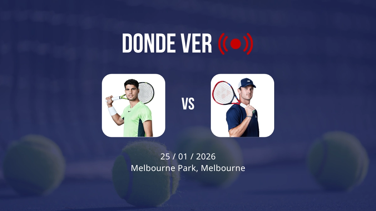 Carlos Alcaraz vs Tommy Paul hoy en el Open de Australia: horario, canal de TV y cómo ver en directo