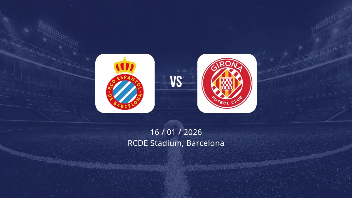 Espanyol vs Girona: Alineaciones, horario y dónde ver