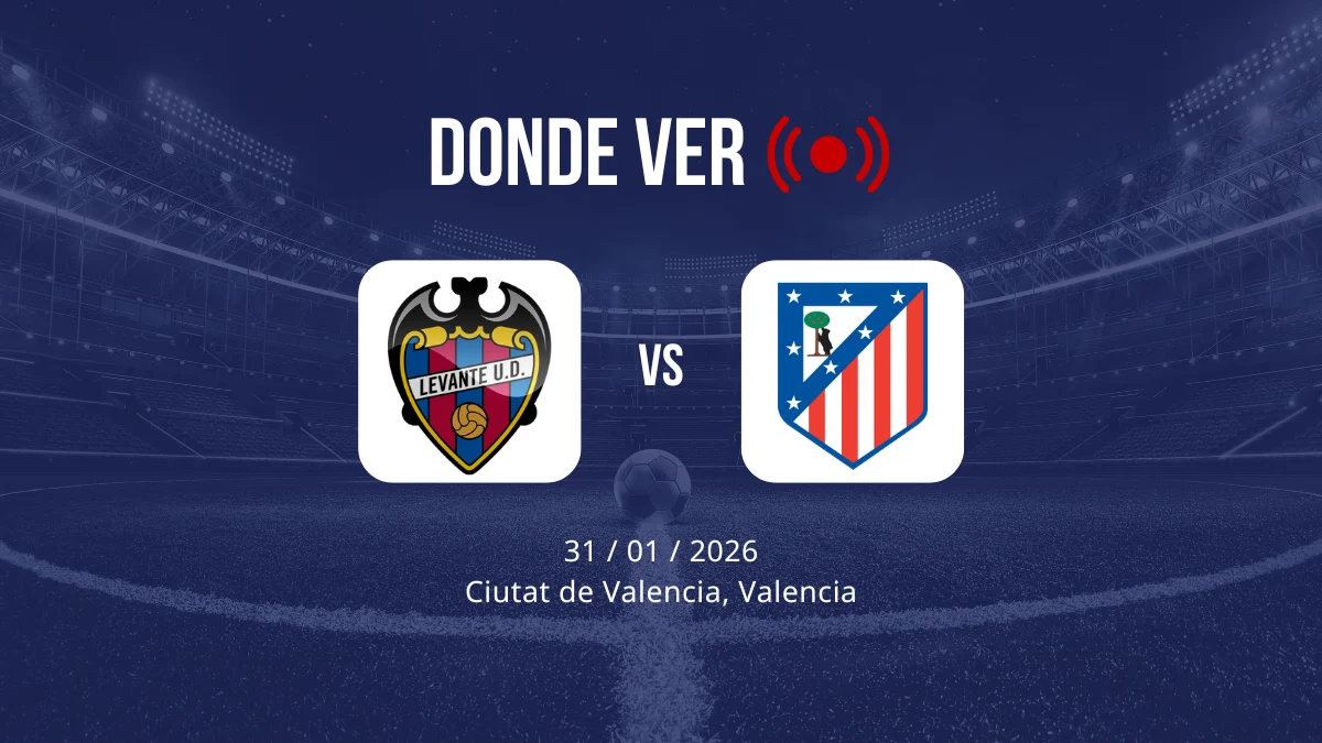 Levante vs Atlético de Madrid: Alineaciones, horario y dónde ver