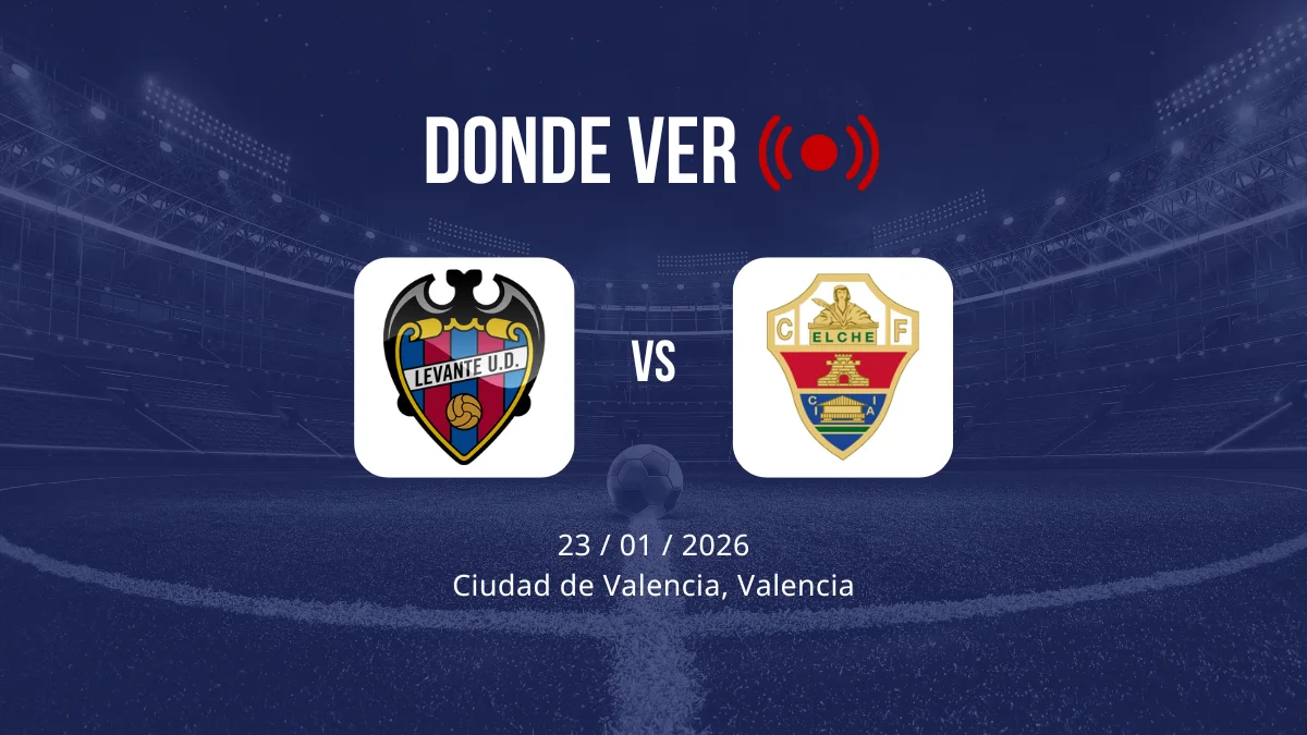 Levante vs Elche: Alineaciones, horario y dónde ver