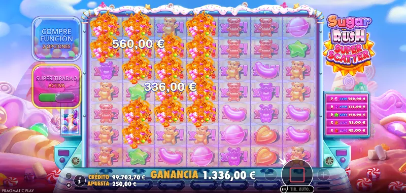 En la ante bet podremos comprar para cada giro una apuesta anticipada según nuestro presupuesto e intereses.