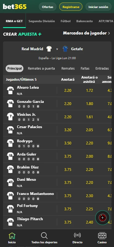 apuestas fútbol bet365