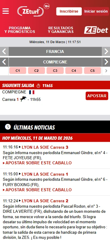 información y noticias apuestas hípicas zeturf